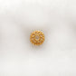 18KT Yellow Gold-Plated Fancy Round Bead Cap Findings 6MM