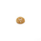 18KT Yellow Gold-Plated Fancy Round Bead Cap Findings 6MM