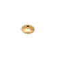 18 Karat Solid Gold Plain Coin Bead Cap For jewelry Making