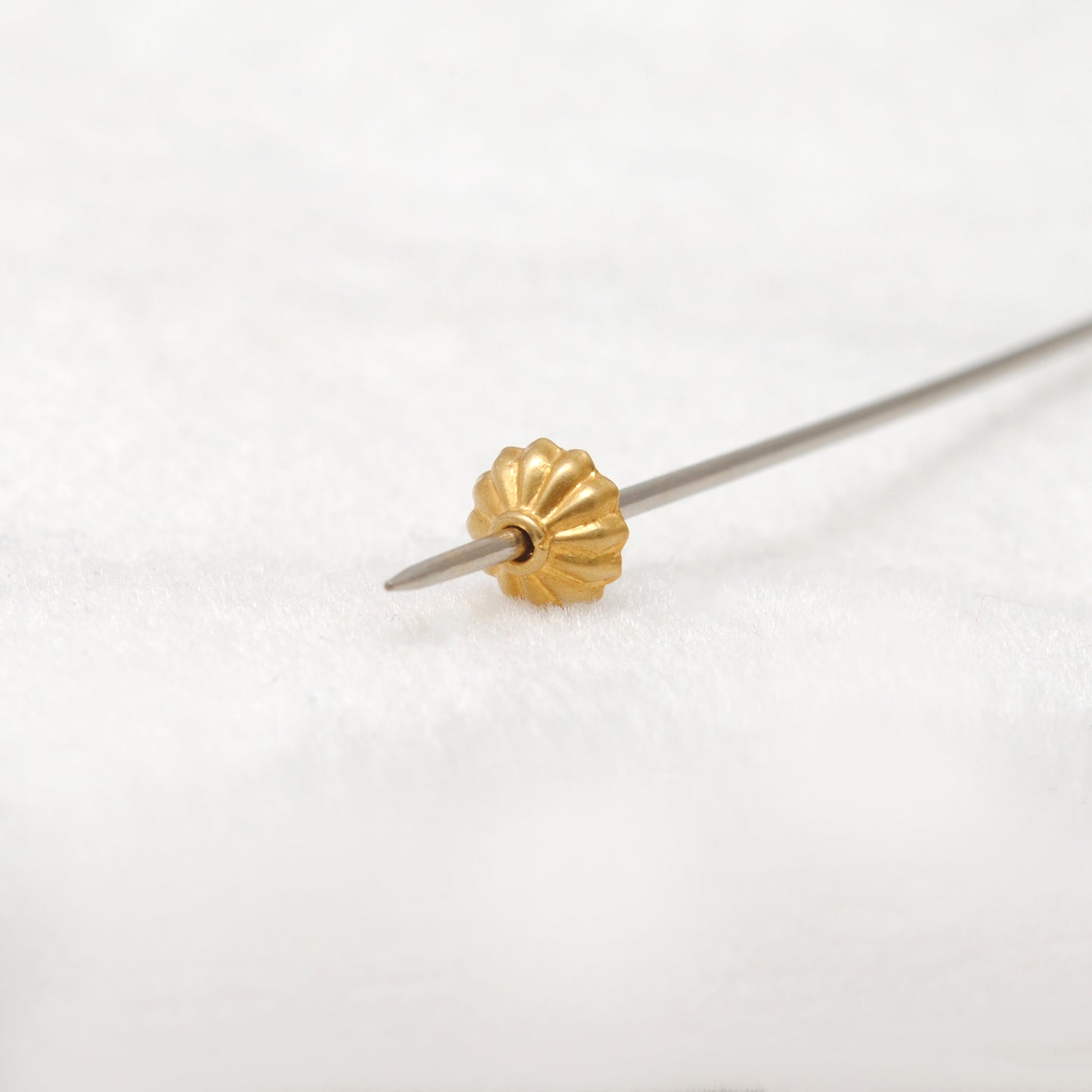 18K Yellow Gold-Plated Ending Fancy Spacer Bead Cap Findings Finding 6mm