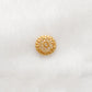 Solid 18K Yellow Gold-Plated Bead Cap for Jewelry Making Supplies