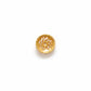 Solid 18K Yellow Gold-Plated Bead Cap for Jewelry Making Supplies
