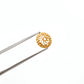 Solid 18K Yellow Gold-Plated Bead Cap for Jewelry Making Supplies
