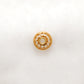 18 Karat Yellow Gold-Plated Flower Bead Cap Finding 7mm