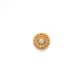 18 Karat Yellow Gold-Plated Flower Bead Cap Finding 7mm