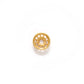 18 Karat Yellow Gold-Plated Flower Bead Cap Finding 7mm