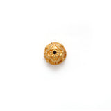 18K Yellow Gold-Plated Handcrafted Spacer Bead Cap for Beads Finding Supplies 8mm