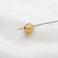 18K Yellow Gold-Plated Spacer Bead Cap 9mm