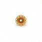 18K Yellow Gold-Plated Spacer Bead Cap 9mm