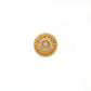 18KT Gold Wheel Spacer Bead Cap For Jewelry with Unique Wheel Motif