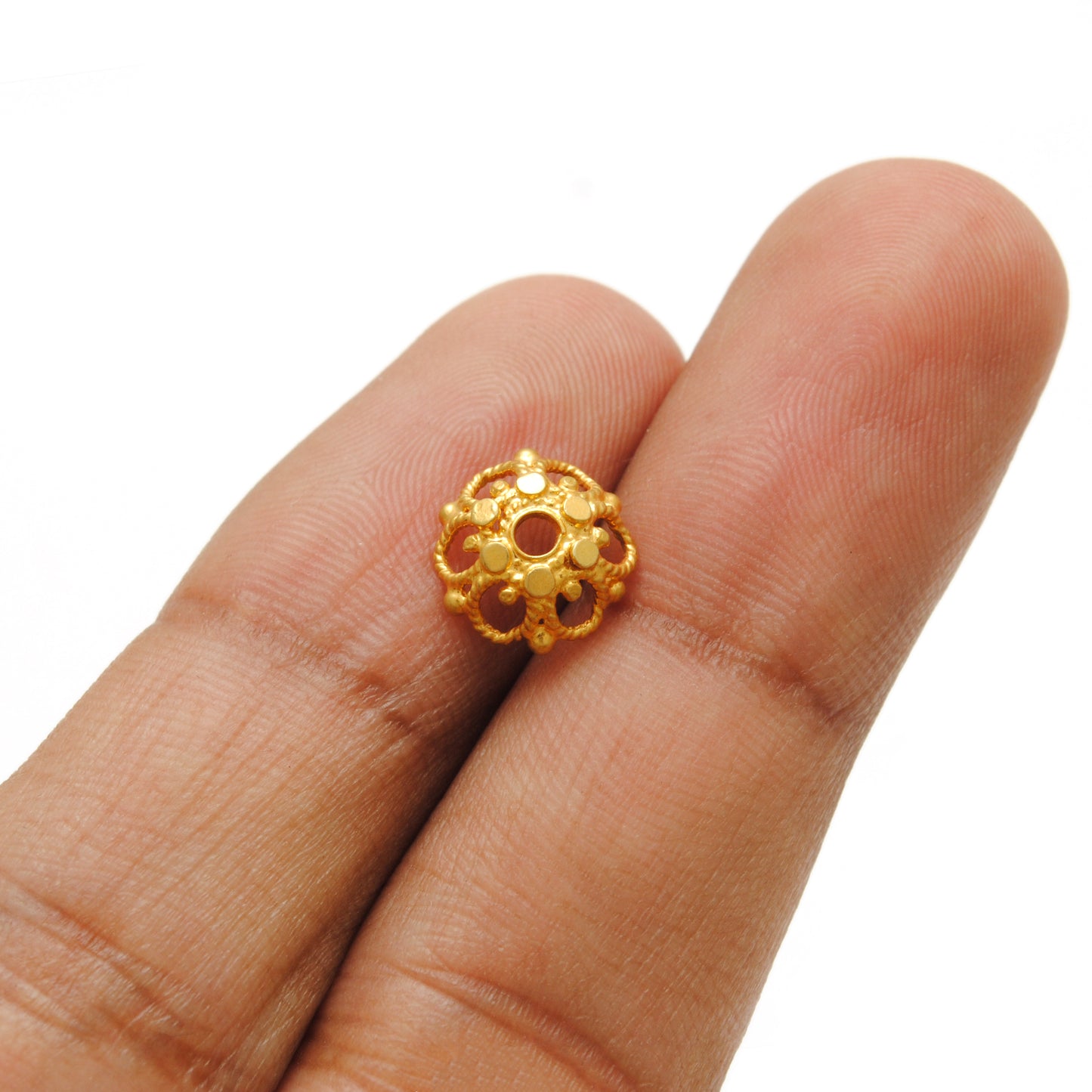 18KT Gold Bead Cap Spacer DIY Craft Supplies