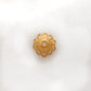 18 Carat Yellow Gold-Plated Round spacer Bead Cap Findings Findings 8mm