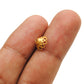 18 Carat Yellow Gold-Plated Round spacer Bead Cap Findings Findings 8mm