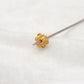 18 Karat Solid Yellow Gold-Plated Plain Bead Cap Supplies 6mm