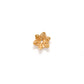 18K Yellow Gold-Plated Filigree Star Bead Cap Jewelry Finding 11mm