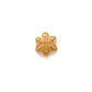 18K Yellow Gold-Plated Filigree Star Bead Cap Jewelry Finding 11mm