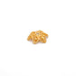 18K Yellow Gold-Plated Filigree Star Bead Cap Jewelry Finding 11mm
