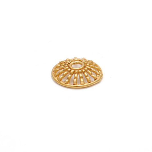 Spacer 18KT Gold Bead Cap DIY Craft Jewelry - view 3