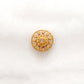 18KT Yellow Gold-Plated Round Bead Cap Findings For Jewelry 10mm
