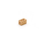 18K Solid Yellow Gold Fancy Rectangle Beads 3x5mm