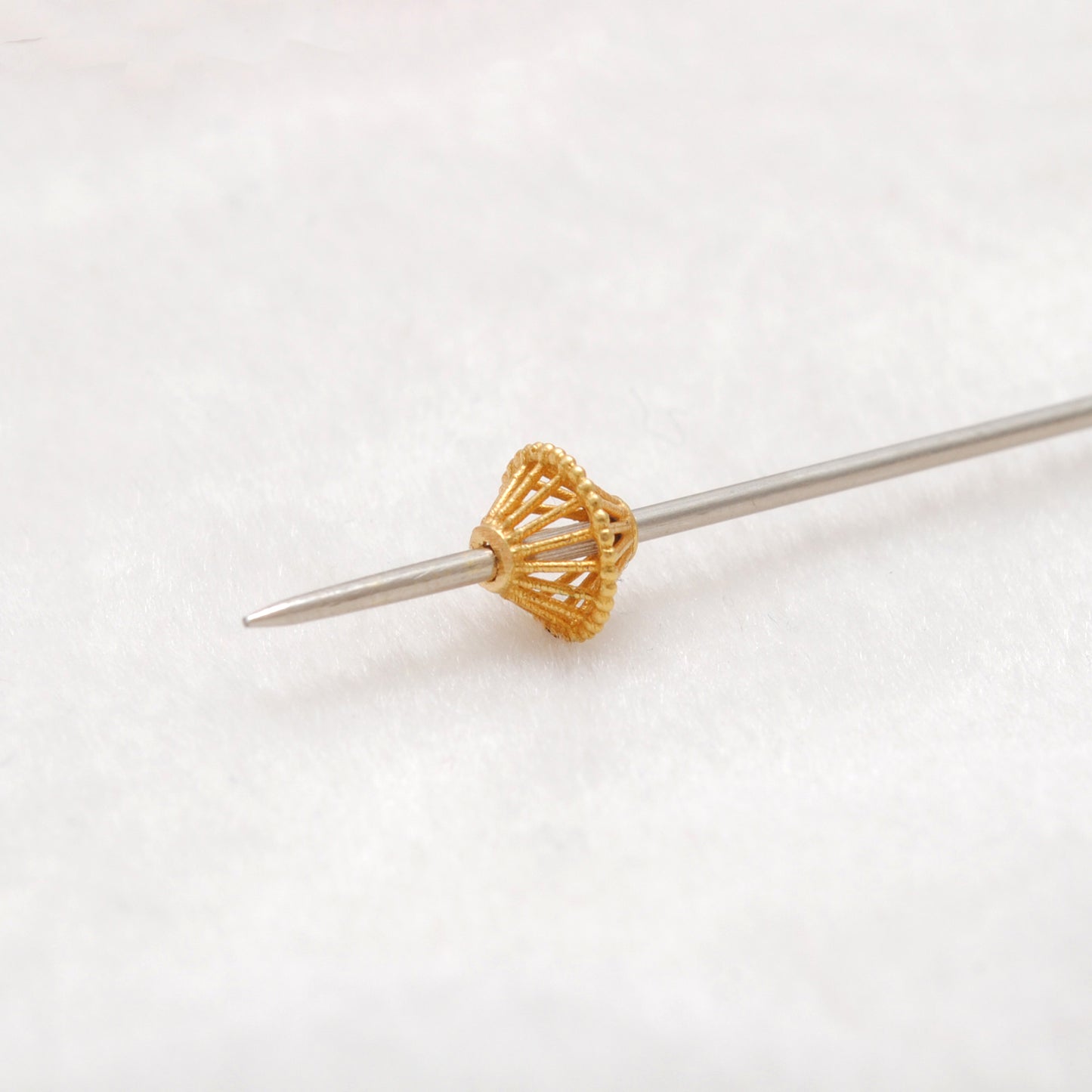 18 Karat Gold Antique Rondelle Beads 5x6mm