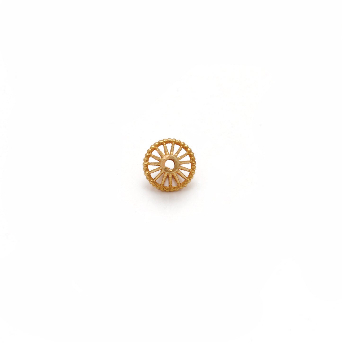 18 Karat Gold Antique Rondelle Beads 5x6mm