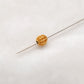 18K Solid Yellow Gold 5x6mm Oval Gold Spacer Bead Components