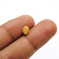 18 Karat Solid Yellow Gold Oval Gold Spacer Bead Components 5x7mm