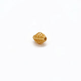 18 Karat Solid Yellow Gold Oval Gold Spacer Bead Components 5x7mm
