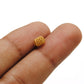 18 Carat Yellow Gold Tube Gold Spacer Bead Components 5x6.5mm