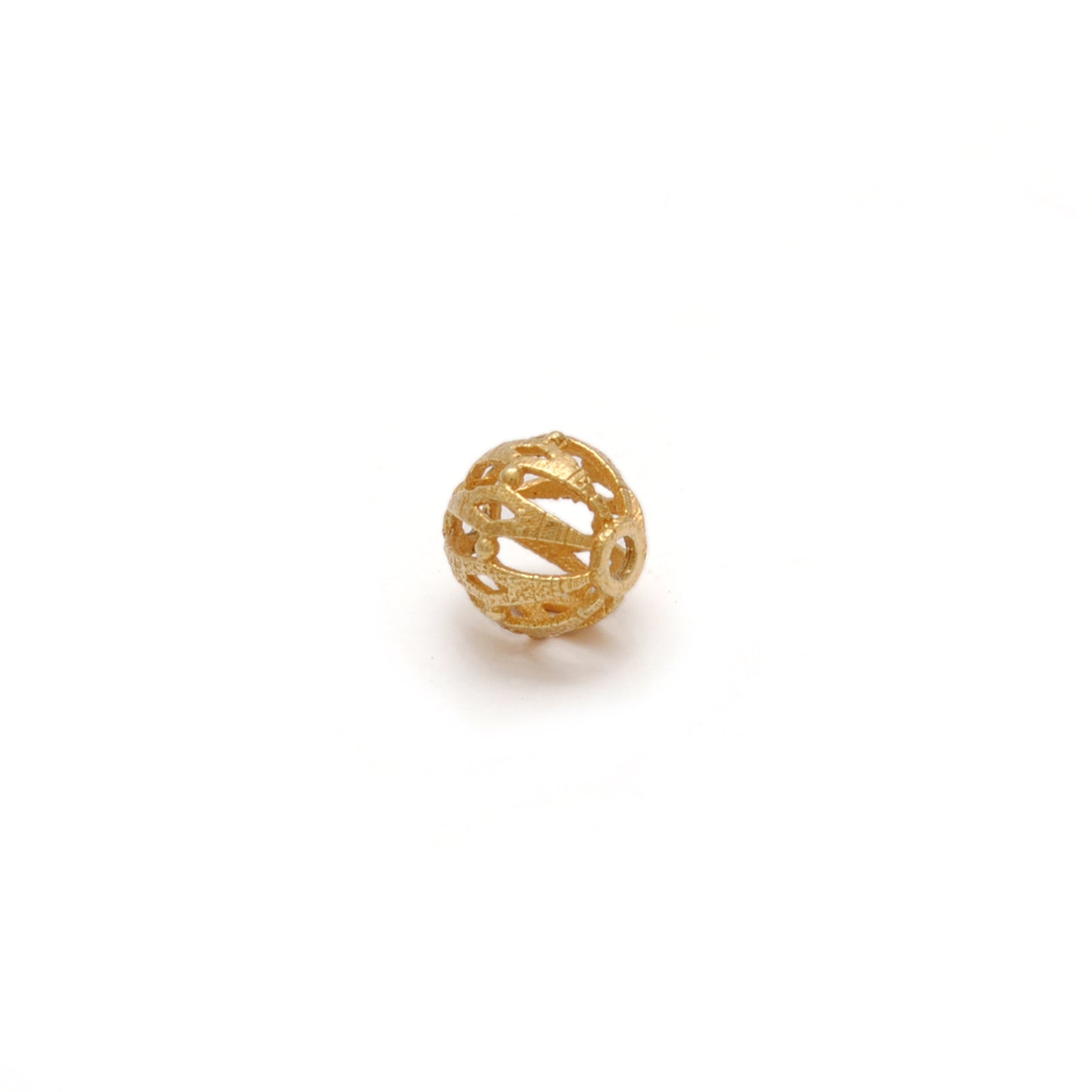 18KT Gold Round Spacer Ball Bead Handcrafted Jewelry Making