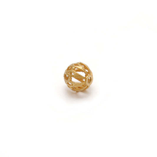 18KT Gold Round Spacer Ball Bead Handcrafted Jewelry Making