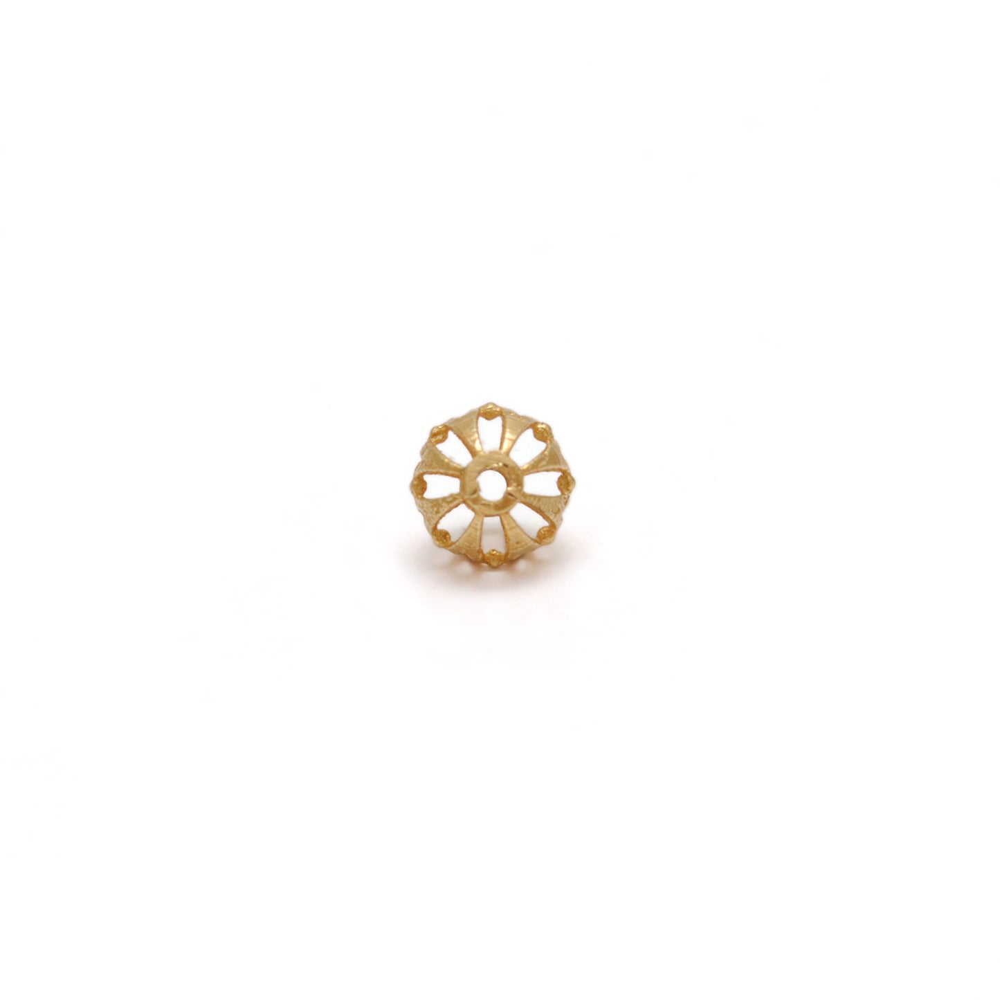 18KT Gold Round Spacer Ball Bead Handcrafted Jewelry Making