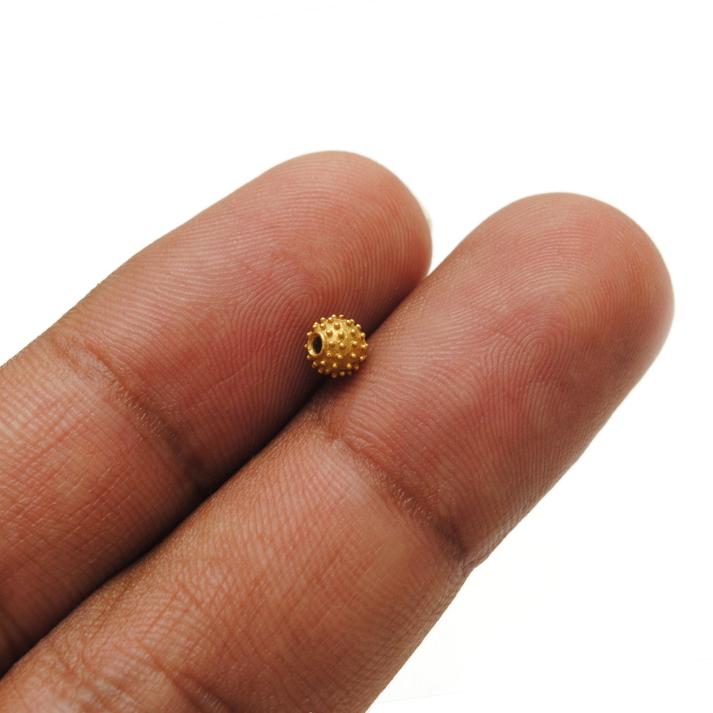 18KT Yellow Gold Gold Spacer Bead Components 4mm
