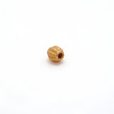 18KT Solid Yellow Gold Oval Gold Spacer Bead Components 4x5mm