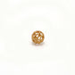 18 Karat Solid Yellow Gold Round Gold Spacer Bead Components 5mm