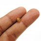 18 Carat Yellow Gold Round Gold Spacer Bead Components 5mm