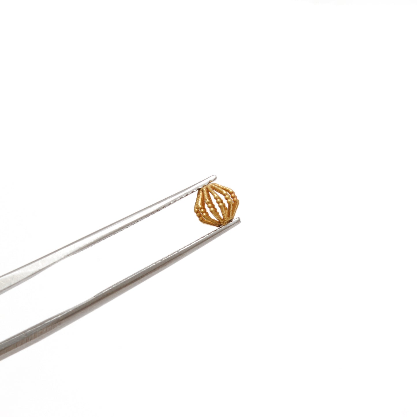 18 Carat Yellow Gold Round Gold Spacer Bead Components 5mm