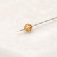 18 Carat Yellow Gold Round Gold Spacer Bead Components 5mm