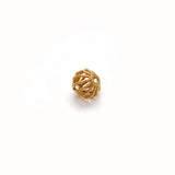 18 Carat Yellow Gold Round Gold Spacer Bead Components 5mm
