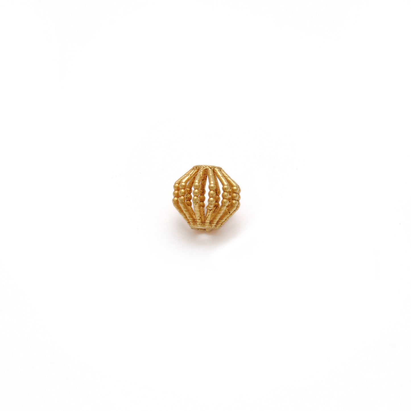 18 Carat Yellow Gold Round Gold Spacer Bead Components 5mm