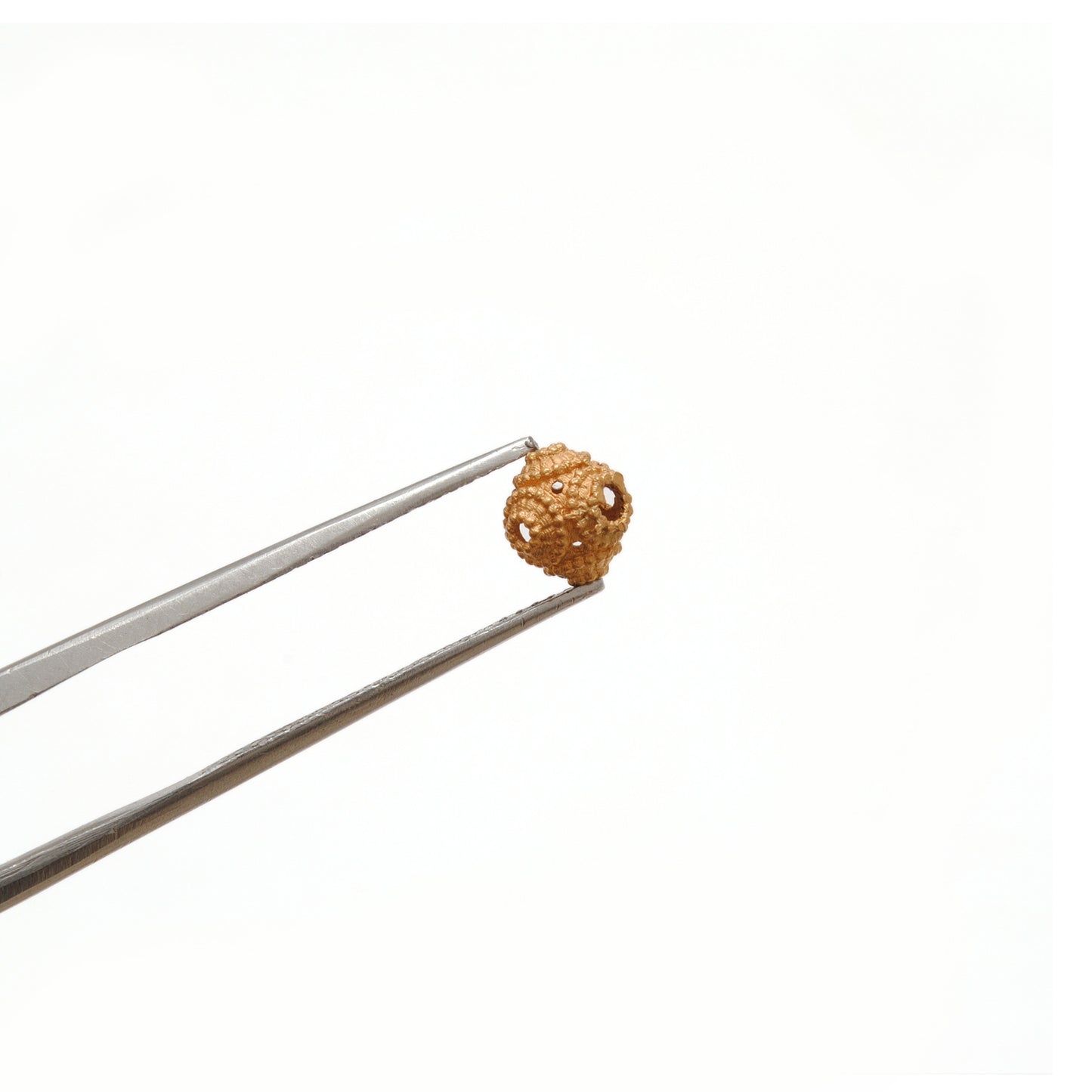 18 Carat Solid Yellow Gold Round Beads 6mm Handcrafted Crafts Supply