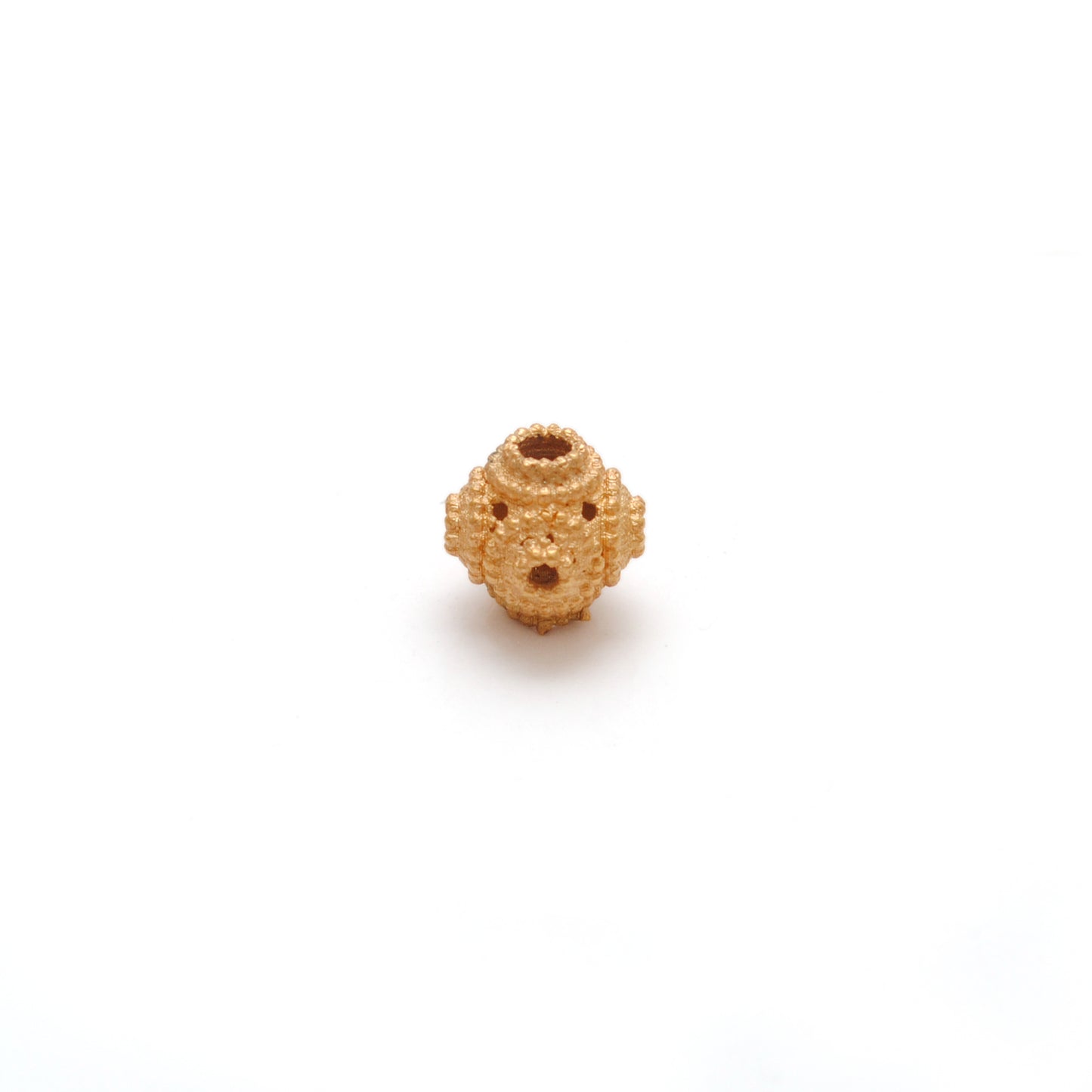 18 Carat Solid Yellow Gold Round Beads 6mm Handcrafted Crafts Supply