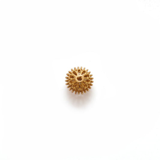 18 Karat Gold Spacer Beads Finding 6x7mm - view 3