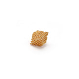 18 Carat Solid Yellow Gold Pyramid Gold Spacer Bead Components 8mm