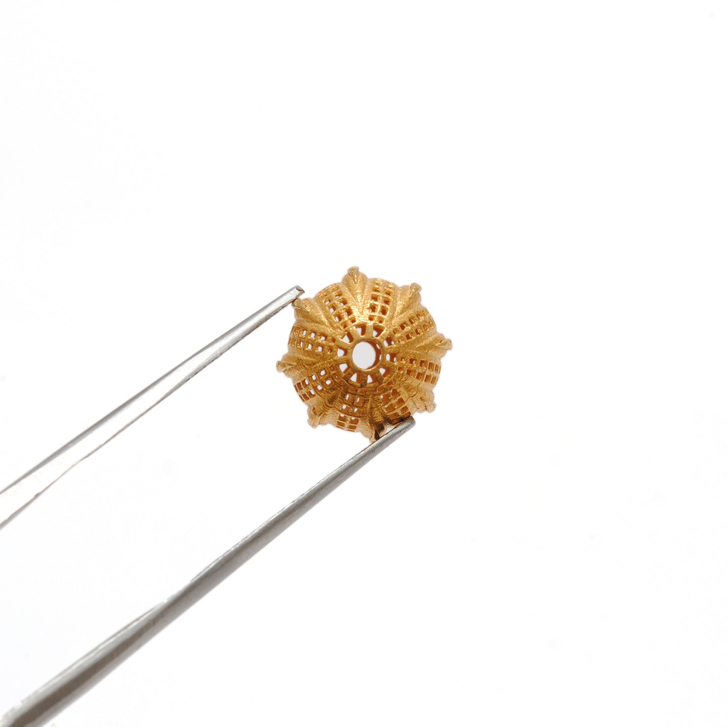 18KT Solid Yellow Gold Round Spacer Ball Beads-11X12 mm