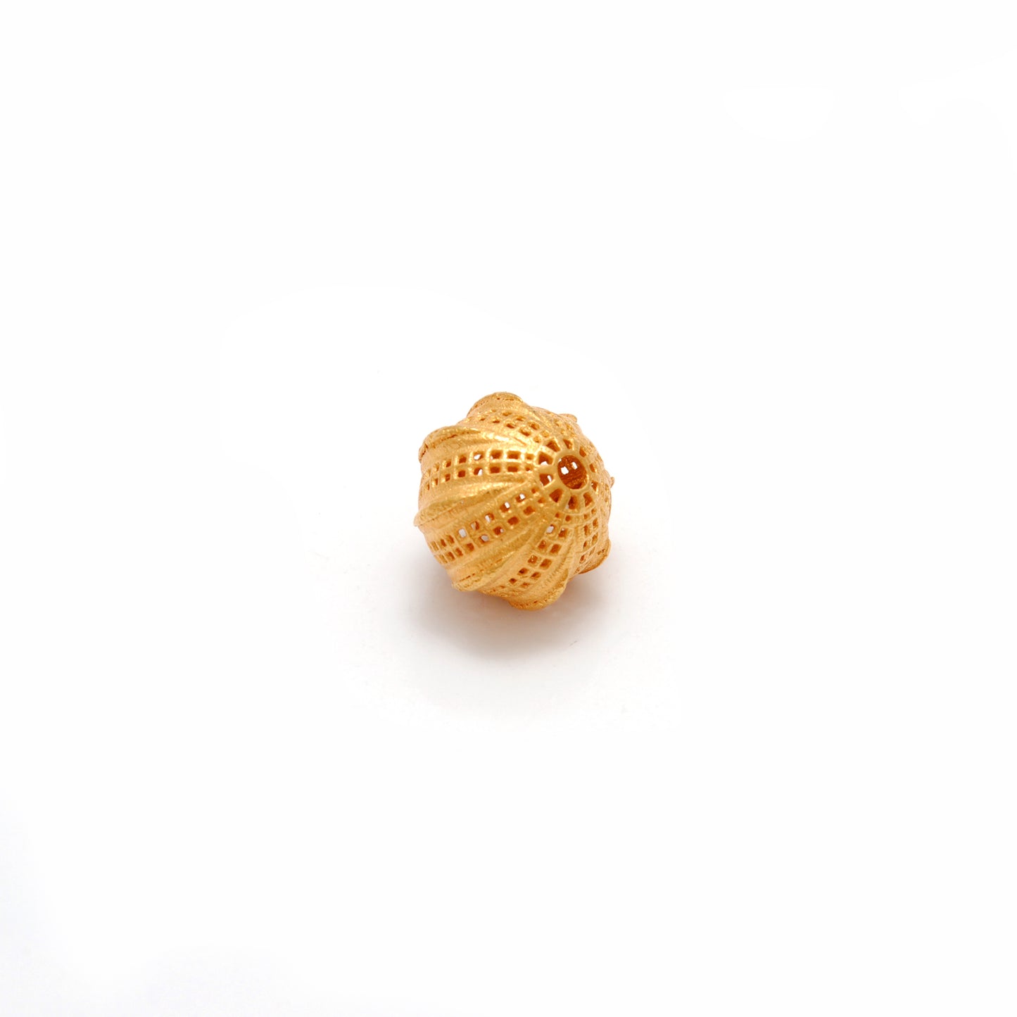 18KT Solid Yellow Gold Round Spacer Ball Beads-11X12 mm