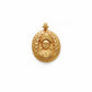 18k Solid Yellow Gold Indian Goddess Charm Pendant
