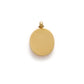 18k Solid Yellow Gold Indian Goddess Charm Pendant