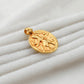 18K Gold Pendant of Indian Goddess Charm Pendant